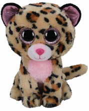 Plišana igračka TY Toys - Ružičasto-smeđi leopardLivvie, 15 cm